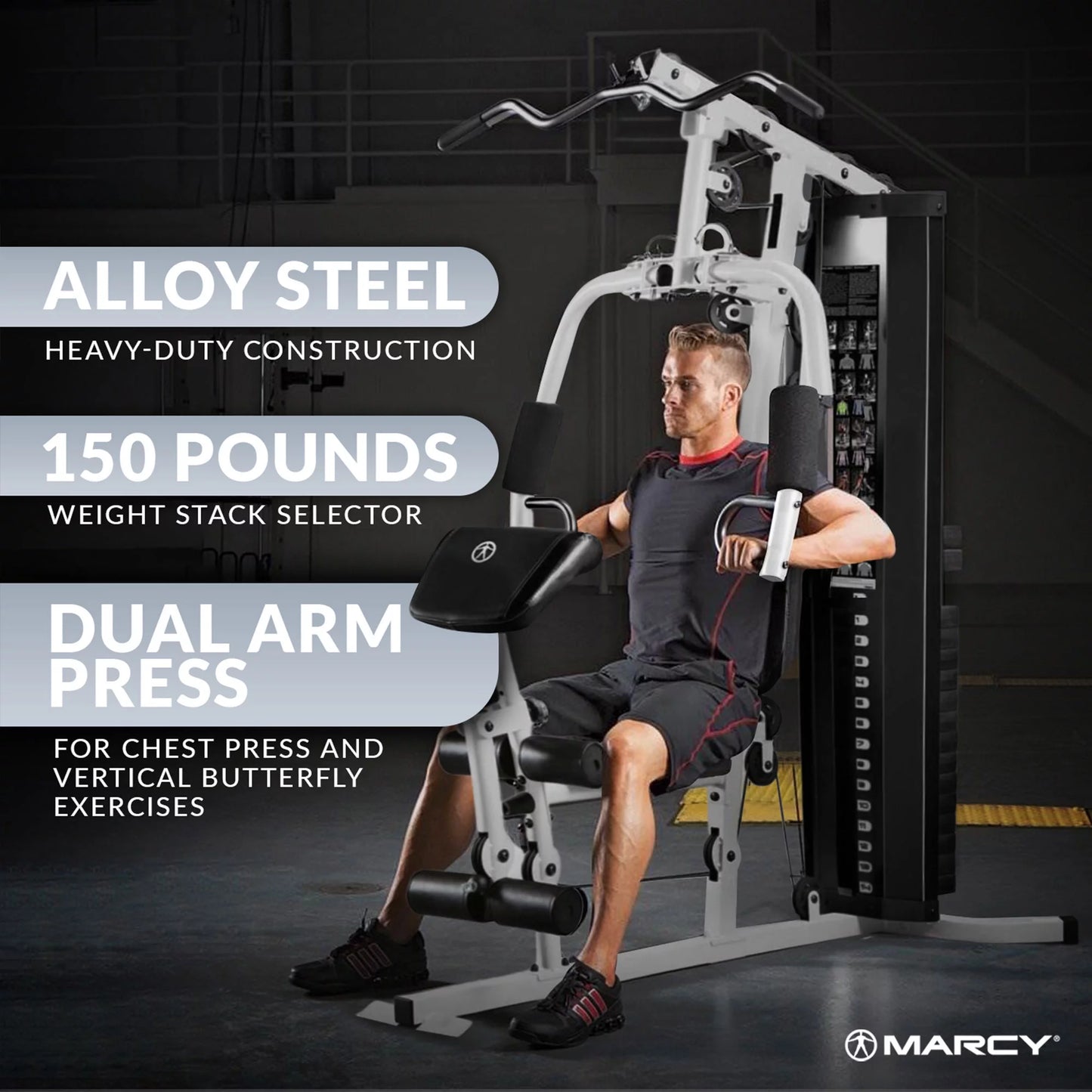 Home Gym Workout Station with Weights, Fully Body Training System